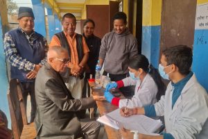 नोना कोइराला स्मृति प्रतिष्ठानद्वारा निःशुल्क स्वास्थ्य शिविर आयोजना