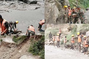 रसुवागढी बाढीमा बेपत्ताको खोजी कार्य जारी